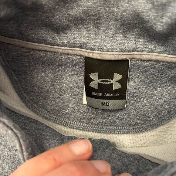 Under Armour quarter zip pull over men’s size medium Good Conditon - Picture 3 of 6